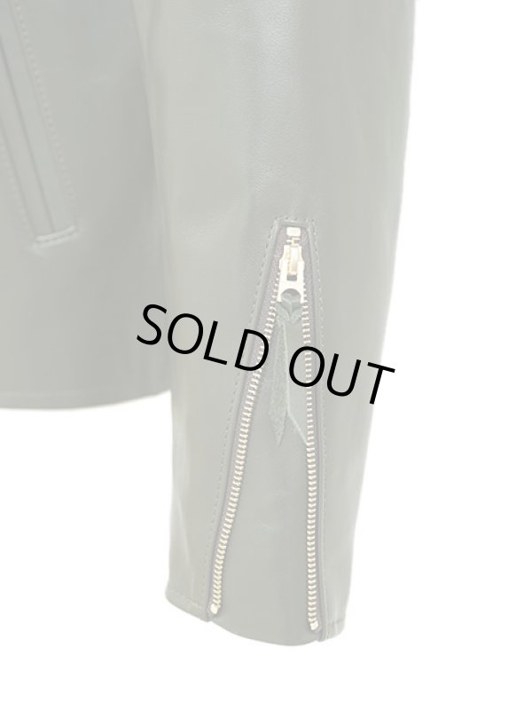 画像9: 【 限定モデル 】 【 Y'2 LEATHER（ワイツーレザー） 】　ヴィンテージホースライトシングルライダースジャケット　[ OLIVE ]