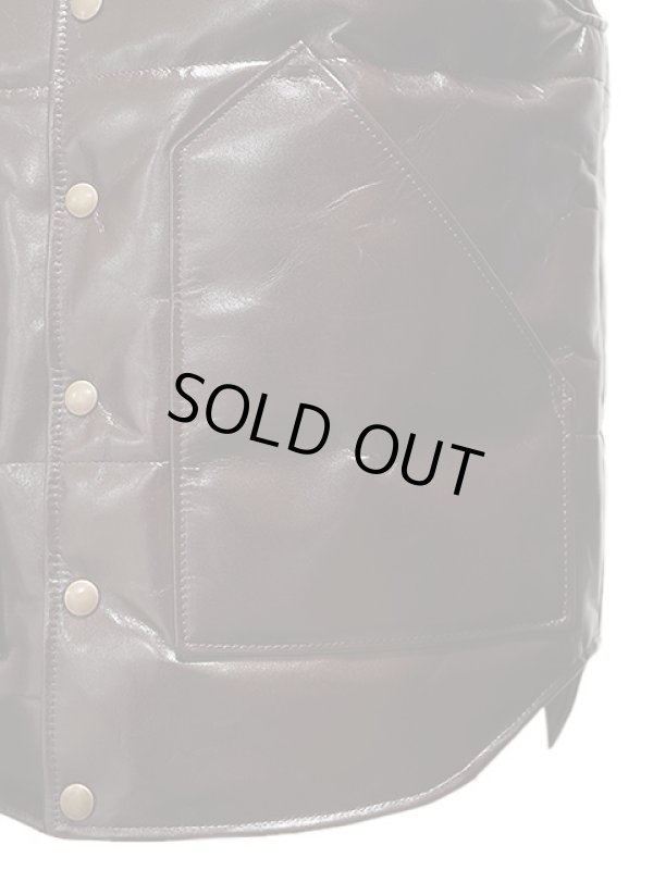 画像7: 【 Y'2 LEATHER（ワイツーレザー） 】　ヴィンテージポニーダウンベスト　[ 馬革 (タン芯) ]　