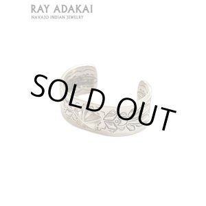 画像: 【 RAY ADAKAI（レイアダカイ） 】 ダブルスタンプシルバーバングル