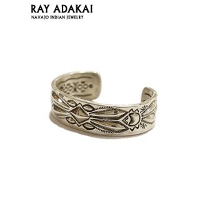 画像: 【 RAY ADAKAI（レイアダカイ） 】 ダブルスタンプシルバーブレスレット