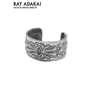 画像: 【 RAY ADAKAI（レイアダカイ） 】 ダブルスタンプシルバーバングル