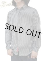 画像: 【 PREQUEL（プリクエル） 】 クラシックストライプワークシャツ [ Classic Stripe Work Shirt ] [ Gray ]