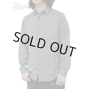 画像: 【 PREQUEL（プリクエル） 】 クラシックストライプワークシャツ [ Classic Stripe Work Shirt ] [ Gray ]