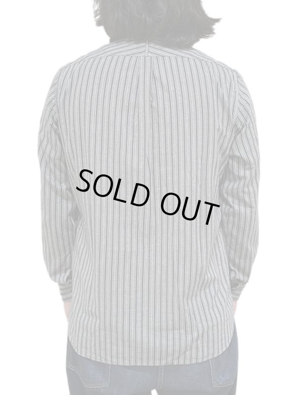 画像2: 【 PREQUEL（プリクエル） 】 クラシックストライプワークシャツ [ Classic Stripe Work Shirt ] [ Gray ]