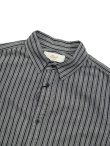 画像3: 【 PREQUEL（プリクエル） 】 クラシックストライプワークシャツ [ Classic Stripe Work Shirt ] [ Gray ]