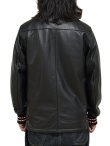 画像2: 【 Y'2 LEATHER（ワイツーレザー） 】 ステアオイルレザーファラオジャケット [ Steer Oil Pharaoh Jacket (牛革) ] [ BLACK ] 
