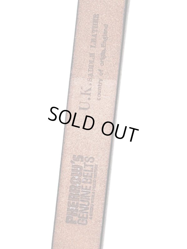 画像6: 【 Pherrow's（フェローズ） 】　UKサドルレザーシングルピンベルト　[ SINGLE PIN BELT ]　[ BLACK ]