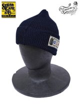 画像:  【 SUGAR CANE × Mister Freedom（シュガーケン×ミスターフリーダム） 】 COTTON INDIGO WATCH CAP [ LOOKOUT ] [ SUBMARINER ] 【 メール便可 】