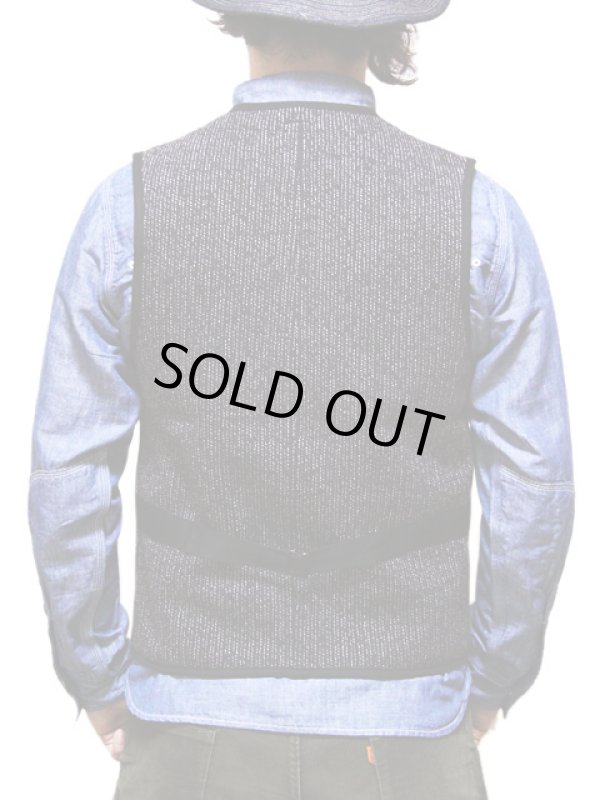 画像2: 【 SUGAR CANE（シュガーケン） 】　ビーチクロスベスト　[ BEACH CLOTH VEST ]　[ BLACK ] 