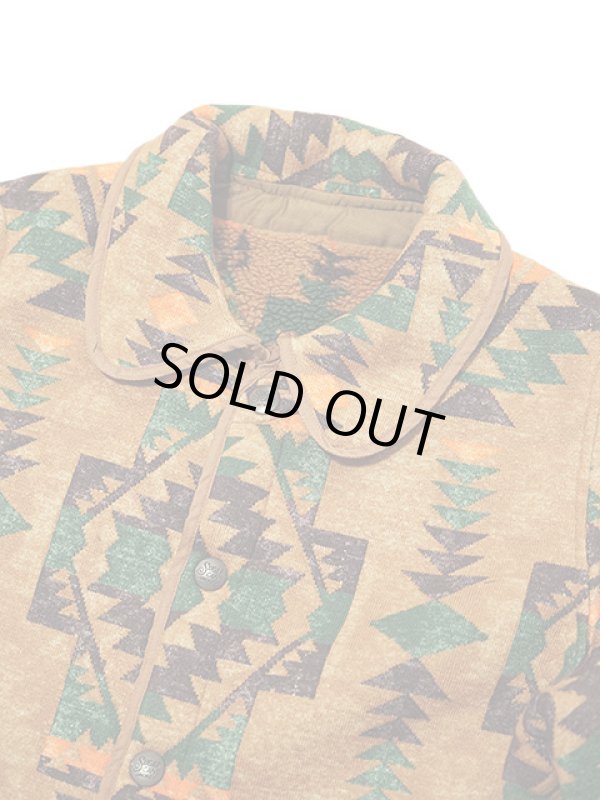 画像3: 【 SUGAR CANE（シュガーケン） 】 ネイティヴボアフリースジャケット  [ NATIVE AMERICAN BOA FLEECE JACQUARD JACKET ]