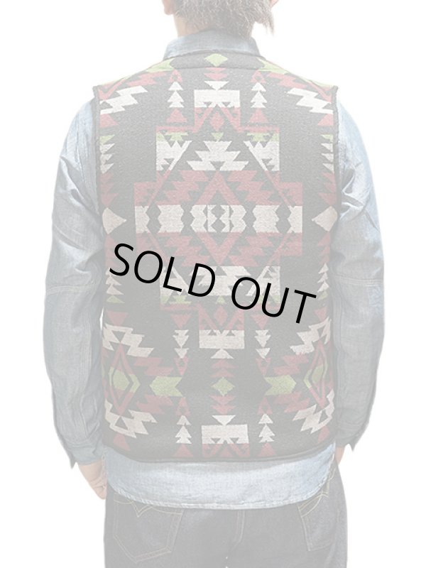 画像2: 【 SUGAR CANE（シュガーケン） 】 ネイティヴボアフリースベスト  [ NATIVE AMERICAN BOA FLEECE JACQUARD VEST ]