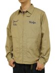 画像2: 【 SUGAR CANE（シュガーケン） 】 コットンスポーツジャケット [ COTTON SPORTS JACKET ] [ W/EMB'D ] [ KHAKI ]