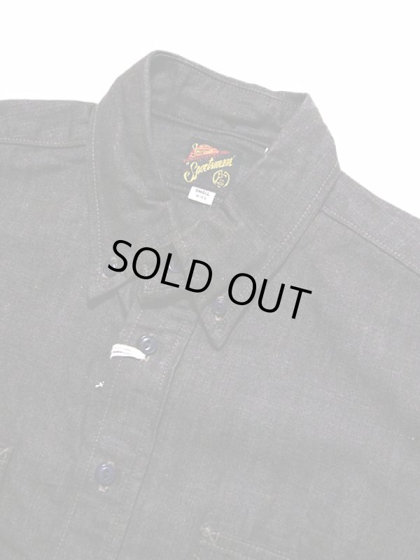 画像3: 【 SUGAR CANE×Mister Freedom（シュガーケン×ミスターフリーダム） 】　デッドストックブラウンシャンブレーワークシャツ　[ NOS BROWN CHAMBRAYE BERKLEY SHIRT ] [ Made in U.S.A. ] [ Sportsman ]