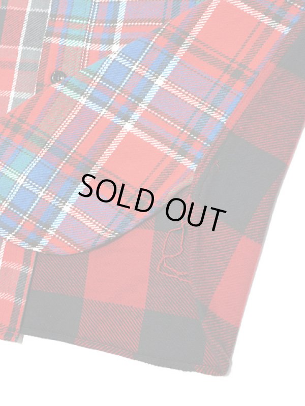 画像6: 【 SUGAR CANE（シュガーケン） 】　クレイジーパターンツイルチェックワークシャツ【 L/S TWILL CHECK WORK SHIRT CRAZY PATTERN 】