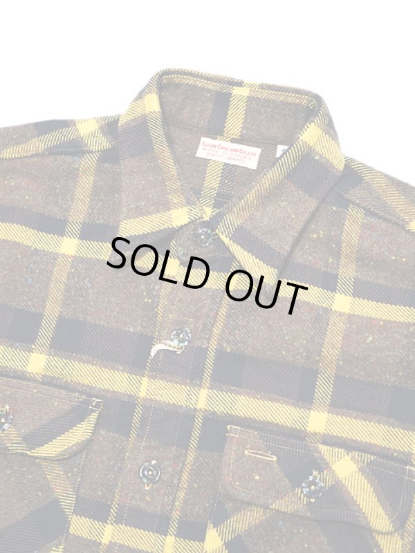 画像3: 【 SUGAR CANE（シュガーケン） 】　9oz. トロイチェックワークシャツ　[ 9oz. "TROY" CHECK with MARBLE BUTTON ] [ FICTION ROMANCE ]