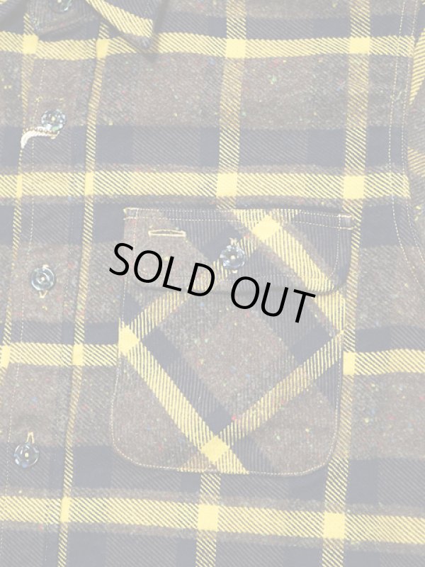 画像4: 【 SUGAR CANE（シュガーケン） 】　9oz. トロイチェックワークシャツ　[ 9oz. "TROY" CHECK with MARBLE BUTTON ] [ FICTION ROMANCE ]