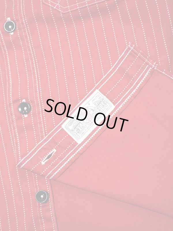 画像8: 【 SUGAR CANE（シュガーケン） 】　【 8.5oz. 】 RED WABASH STRIPE WORK SHIRTS [ FICTION ROMANCE ]