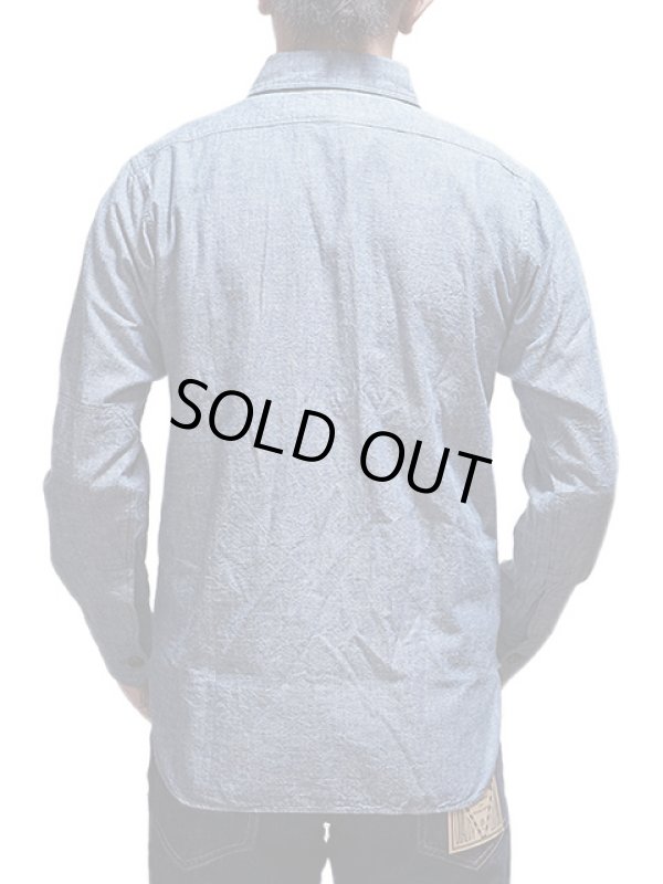 画像2: 【 SUGAR CANE×Mister Freedom（シュガーケン×ミスターフリーダム） 】　5oz. Blue Chambray M37 Snipes　[ WATERFRONT SURPLUS] [ MFSC ]