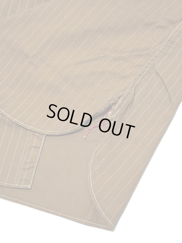 画像7: 【 SUGAR CANE（シュガーケン） 】　【 8.5oz. 】 BROWN WABASH STRIPE WORK SHIRTS [ FICTION ROMANCE ]