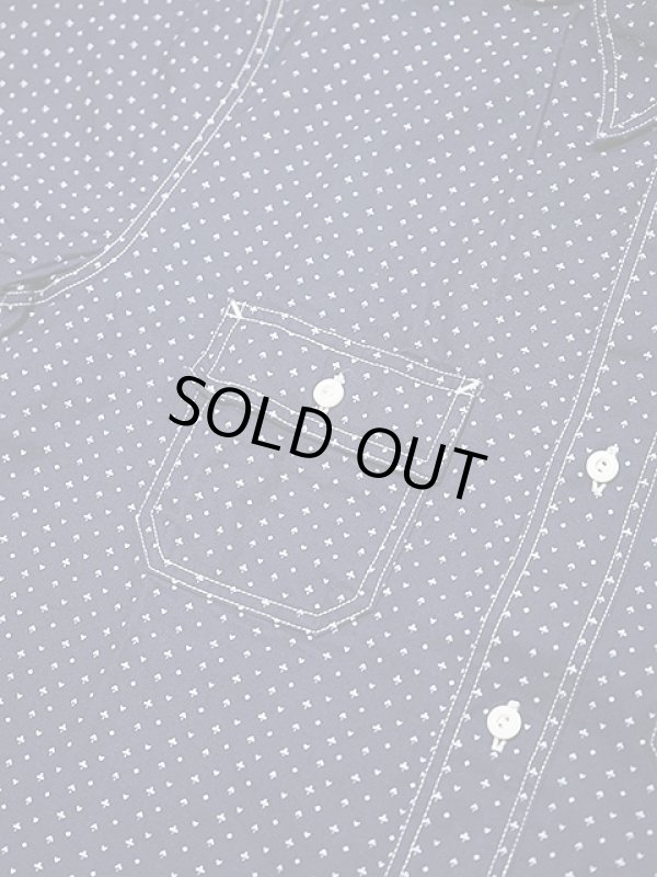 画像4: 【 SUGAR CANE（シュガーケン） 】 【 4.5oz. 】TRUMP DOT STRIPE WORK SHIRT [ FICTION ROMANCE ]