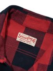 画像9: 【 SUGAR CANE（シュガーケン） 】　ツイルチェックワークシャツ [ L/S TWILL CHECK WORK SHIRT ] [ RED ]