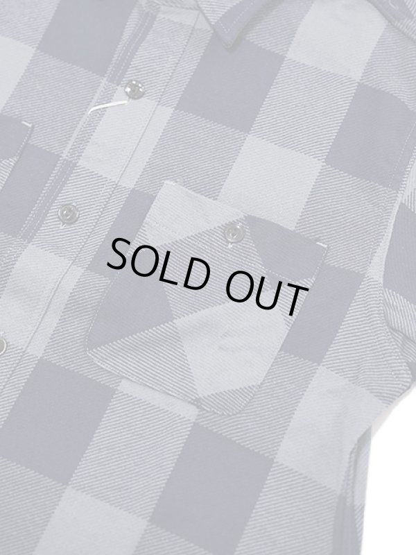 画像4: 【 SUGAR CANE（シュガーケン） 】　ツイルチェックワークシャツ [ L/S TWILL CHECK WORK SHIRT ] [ GRAY ]