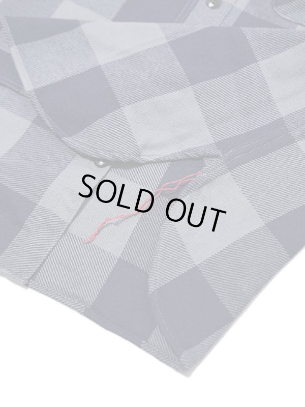 画像6: 【 SUGAR CANE（シュガーケン） 】　ツイルチェックワークシャツ [ L/S TWILL CHECK WORK SHIRT ] [ GRAY ]