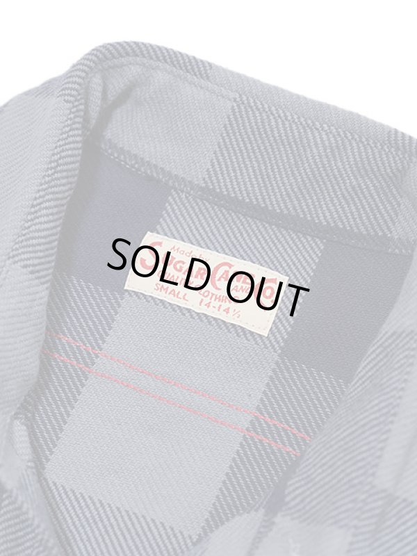 画像9: 【 SUGAR CANE（シュガーケン） 】　ツイルチェックワークシャツ [ L/S TWILL CHECK WORK SHIRT ] [ GRAY ]