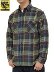 画像1: 【 SUGAR CANE（シュガーケン） 】　ツイルチェックワークシャツ [ L/S TWILL CHECK WORK SHIRT ] [ GREY ]