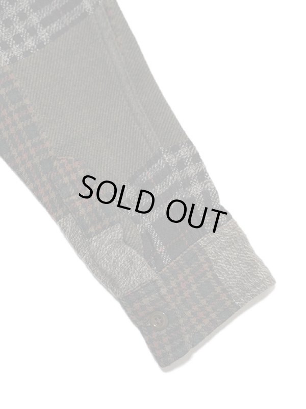 画像7: 【 SUGAR CANE（シュガーケン） 】 パッチワークチェックシャツ [ PATCH WORK CHECK WORK SHIRT ] [ BROWN ] 