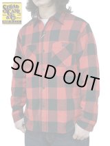 画像: 【 SUGAR CANE（シュガーケン） 】　ツイルチェックワークシャツ [ L/S TWILL CHECK WORK SHIRT ] [ RED ]