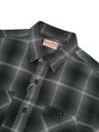 画像3: 【 SUGAR CANE（シュガーケン） 】　ツイルチェックワークシャツ [ L/S TWILL CHECK WORK SHIRT ] [ BLACK ]