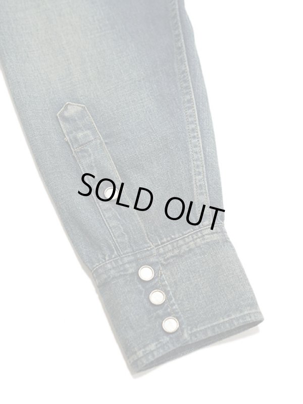 画像8: 【 SUGAR CANE（シュガーケン） 】 BLUE DENIM L/S WESTERN SHIRTS [ AGED MODEL ] [ H.NAVY ]