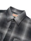画像3: 【 SUGAR CANE（シュガーケン） 】　ツイルチェックワークシャツ [ L/S TWILL CHECK WORK SHIRT ] [ BLACK ]