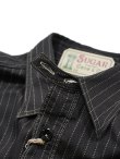 画像10: 【 SUGAR CANE（シュガーケン） 】　【 8.5oz. 】 BLACK WABASH STRIPE WORK SHIRTS [ FICTION ROMANCE ]
