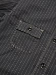 画像4: 【 SUGAR CANE（シュガーケン） 】　【 8.5oz. 】 BLACK WABASH STRIPE WORK SHIRTS [ FICTION ROMANCE ]