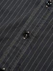 画像9: 【 SUGAR CANE（シュガーケン） 】　【 8.5oz. 】 BLACK WABASH STRIPE WORK SHIRTS [ FICTION ROMANCE ]