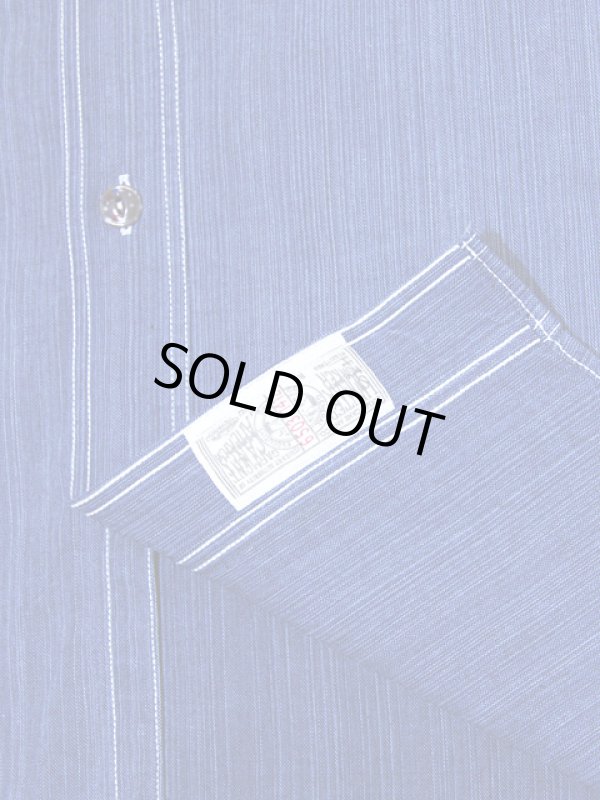 画像7: 【 SUGAR CANE（シュガーケン） 】　6.2oz. インディゴシャンブレーワークシャツ　[ INDIGO RANDOM STATE PRISON SHIRT ] [ FICTION ROMANCE ]