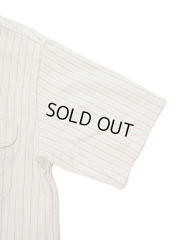 画像6: 【 SUGAR CANE（シュガーケン） 】 半袖コークストライプワークシャツ [ COKE STRIPE WORK SHIRTS ]