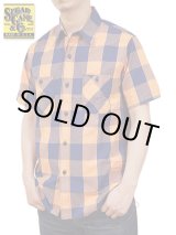 画像: 【 SUGAR CANE（シュガーケン） 】 半袖ブロックチェックワークシャツ [ BLOCK CHECK WORK SHIRTS ] 【 メール便可 】
