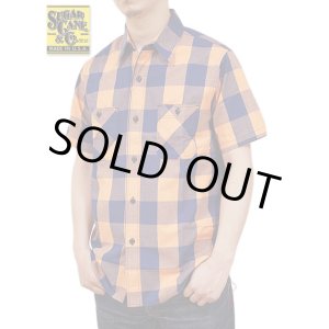 画像: 【 SUGAR CANE（シュガーケン） 】 半袖ブロックチェックワークシャツ [ BLOCK CHECK WORK SHIRTS ] 【 メール便可 】