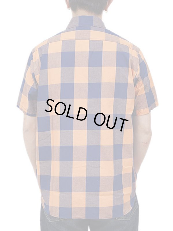 画像2: 【 SUGAR CANE（シュガーケン） 】 半袖ブロックチェックワークシャツ [ BLOCK CHECK WORK SHIRTS ] 【 メール便可 】