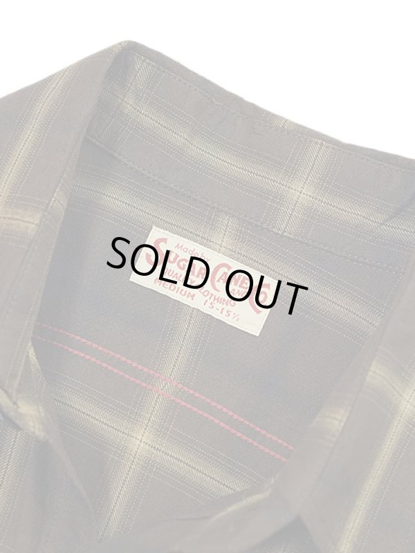 画像8: 【 SUGAR CANE（シュガーケン） 】 レーヨンオンブレーチェックワークシャツ [ RAYON OMBRE CHECK WORK SHIRTS ] [ BROWN ] 【 メール便可 】