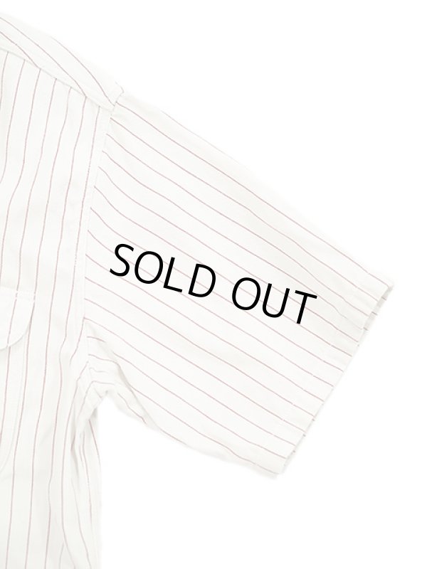 画像5: 【 SUGAR CANE（シュガーケン） 】 半袖コークストライプワークシャツ [ COKE STRIPE WORK SHIRTS ] [ OFF WHITE ]