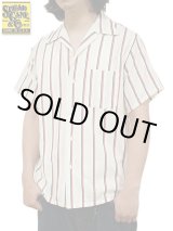 画像: 【 SUGAR CANE（シュガーケン） 】 ハートストライプオープンカラーシャツ [ Heart Stripe Open Shirt ] [ OFF WHITE ] 【 メール便可 】