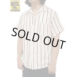 画像: 【 SUGAR CANE（シュガーケン） 】 ハートストライプオープンカラーシャツ [ Heart Stripe Open Shirt ] [ OFF WHITE ] 【 メール便可 】