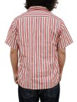 画像2: 【 SUGAR CANE（シュガーケン） 】 ハートストライプオープンカラーシャツ [ Heart Stripe Open Shirt ] [ RED ]