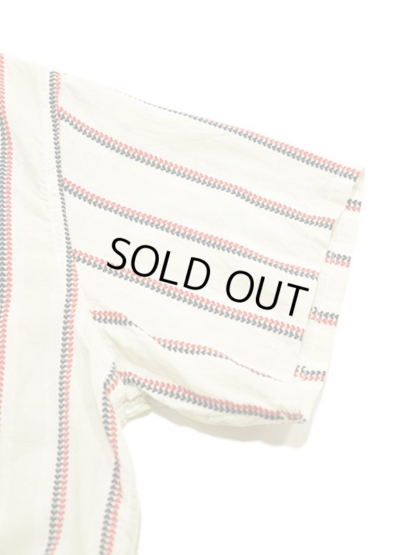 画像5: 【 SUGAR CANE（シュガーケン） 】 ハートストライプオープンカラーシャツ [ Heart Stripe Open Shirt ] [ OFF WHITE ] 【 メール便可 】