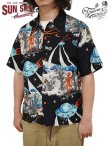 画像1: 【 SUN SURF×Mister Freedom（サンサーフ×ミスターフリーダム） 】 ROCK'N ROLL SHIRT [ FLYING SAUCERS ] [ GRAY ]