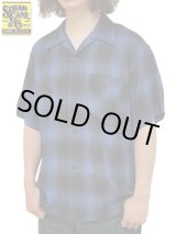 画像: 【 SUGAR CANE（シュガーケン） 】 レーヨンオンブレーチェックシャツ [ RAYON OMBRE CHECK OPEN SHIRTS ] [ BLUE ] 【 メール便可 】